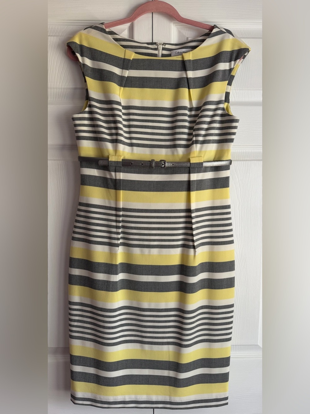 Calvin Klein Striped Midi Dress